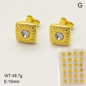 6E4003934aiov-372  Stainless Steel Earrings