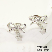 GEE001501vbpb-066  Stainless Steel Earrings  Handmade Polished