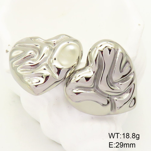 GEE001507bbov-066  Stainless Steel Earrings  Handmade Polished