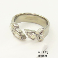 GER000846vhha-066  Stainless Steel Ring  Zircon,Handmade Polished