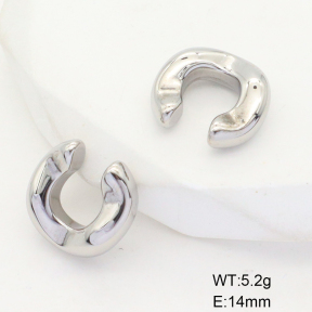 GEE001537vbpb-066  Stainless Steel Earrings  Handmade Polished