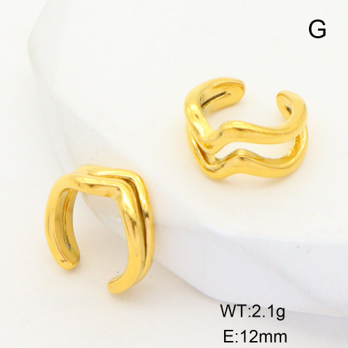 GEE001542bhva-066  Stainless Steel Earrings  Handmade Polished