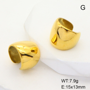 GEE001545bhva-066  Stainless Steel Earrings  Handmade Polished