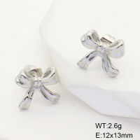 GEE001552vbpb-066  Stainless Steel Earrings  Handmade Polished