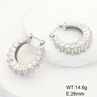 GEE001565bhva-066  Stainless Steel Earrings  Handmade Polished