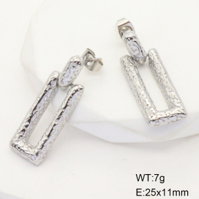 GEE001572bhva-066  Stainless Steel Earrings  Handmade Polished