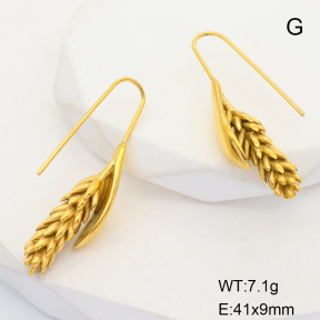 GEE001577bhia-066  Stainless Steel Earrings  Handmade Polished