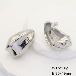 GEE001611bhva-066  Stainless Steel Earrings  Handmade Polished