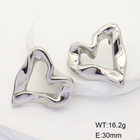 GEE001615bhva-066  Stainless Steel Earrings  Handmade Polished