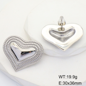 GEE001623bhva-066  Stainless Steel Earrings  Handmade Polished