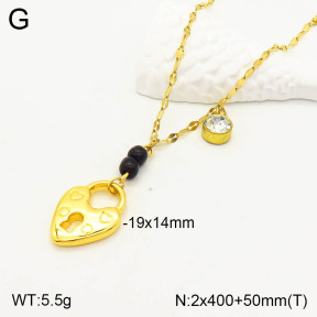 2N4002655aaki-698  Stainless Steel Necklace