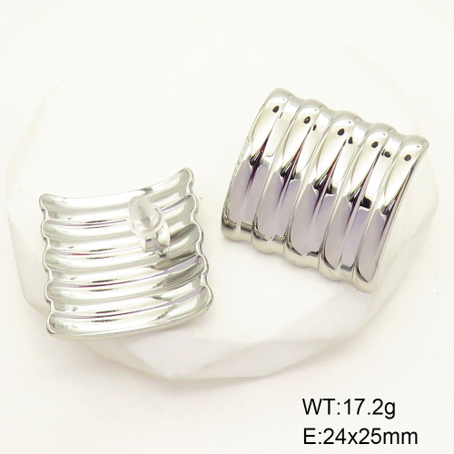 GEE001659vbpb-066  Stainless Steel Earrings  Handmade Polished