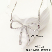 GEN001245bbov-066  Stainless Steel Necklace  Handmade Polished