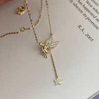 JN3919aioo-Y16  925 Silver Necklace    N:1*450mm
P:17*20mm
