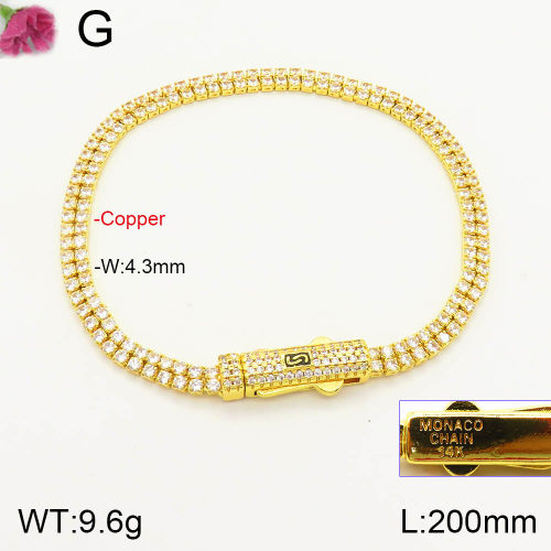 PB1756454ahlv-J113  MONACO CHAIN  Fashion Copper Bracelets