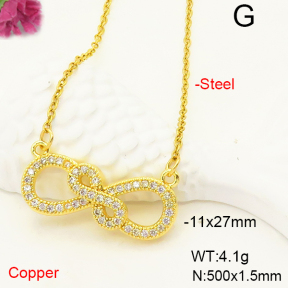 F6N407374aakl-J72  Fashion Copper Necklace