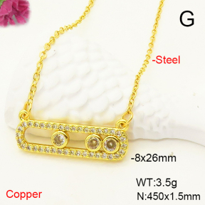 F6N407375aakl-J72  Fashion Copper Necklace