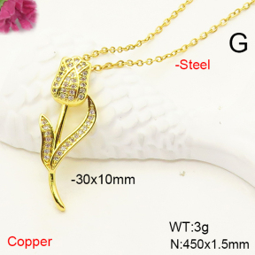F6N407376ablb-J72  Fashion Copper Necklace