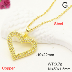 F6N407378aakl-J72  Fashion Copper Necklace
