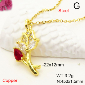 F6N407379ablb-J72  Fashion Copper Necklace