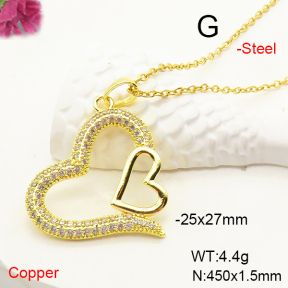F6N407382aakl-J72  Fashion Copper Necklace