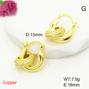 F6E404932bhia-L017  Fashion Copper Earrings
