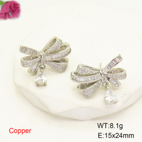 F6E404950bbov-L017  Fashion Copper Earrings
