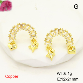 F6E404964bhia-L017  Fashion Copper Earrings