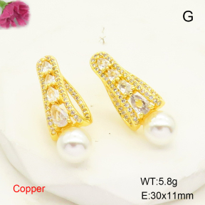 F6E404965bbov-L017  Fashion Copper Earrings