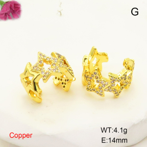 F6E404967ablb-L017  Fashion Copper Earrings