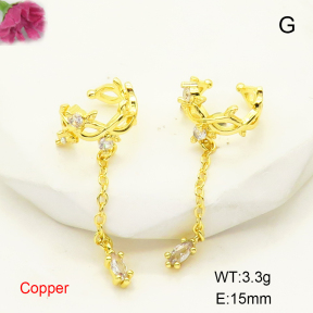 F6E404984vbmb-L017  Fashion Copper Earrings