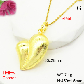 F6N200439ablb-L017  Fashion Copper Necklace