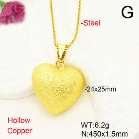 F6N200449ablb-L017  Fashion Copper Necklace
