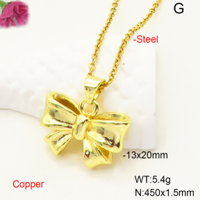 F6N200454avja-L017  Fashion Copper Necklace