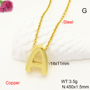 F6N200457vaia-L017  Fashion Copper Necklace