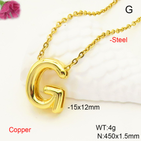 F6N200463vaia-L017  Fashion Copper Necklace