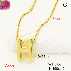 F6N200464vaia-L017  Fashion Copper Necklace