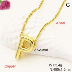 F6N200472vaia-L017  Fashion Copper Necklace