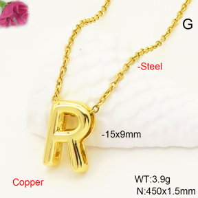 F6N200474vaia-L017  Fashion Copper Necklace
