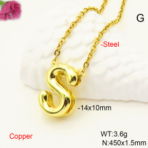 F6N200475vaia-L017  Fashion Copper Necklace