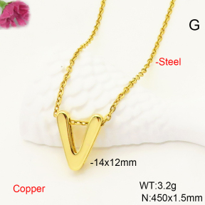F6N200478vaia-L017  Fashion Copper Necklace