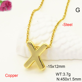 F6N200480vaia-L017  Fashion Copper Necklace