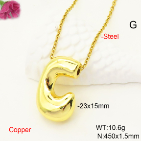 F6N200485aajl-L017  Fashion Copper Necklace