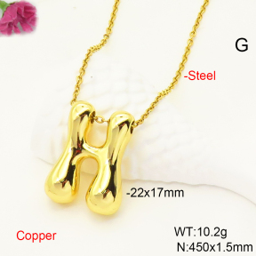 F6N200490aajl-L017  Fashion Copper Necklace