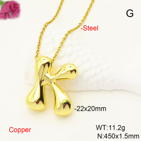 F6N200493aajl-L017  Fashion Copper Necklace
