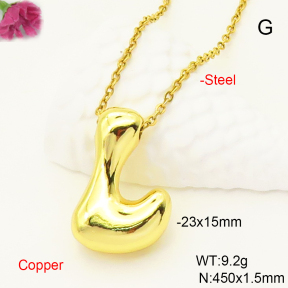 F6N200494aajl-L017  Fashion Copper Necklace
