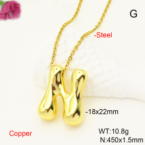 F6N200495aajl-L017  Fashion Copper Necklace