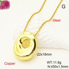F6N200497aajl-L017  Fashion Copper Necklace