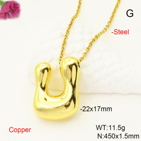 F6N200501aajl-L017  Fashion Copper Necklace