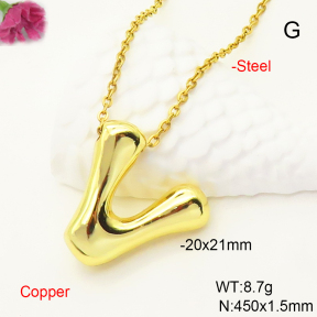 F6N200502aajl-L017  Fashion Copper Necklace